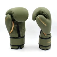 Перчатки боксерские KouGar KO900-12, 12oz, темно-зеленый